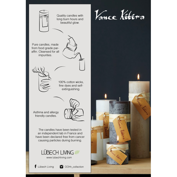 Timber&reg; Pillar Candle, Grey