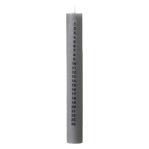 Calendar Candle, Grey