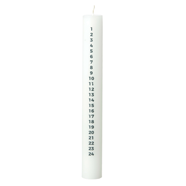 Calender Candle, White