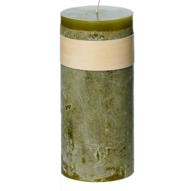 Timber&reg; Pillar Candle, Moss Green
