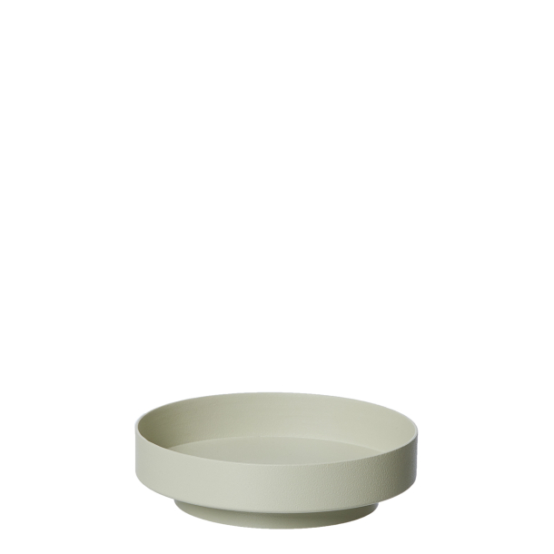Vienna Pillar candle holder &amp; Tray. Light Brown