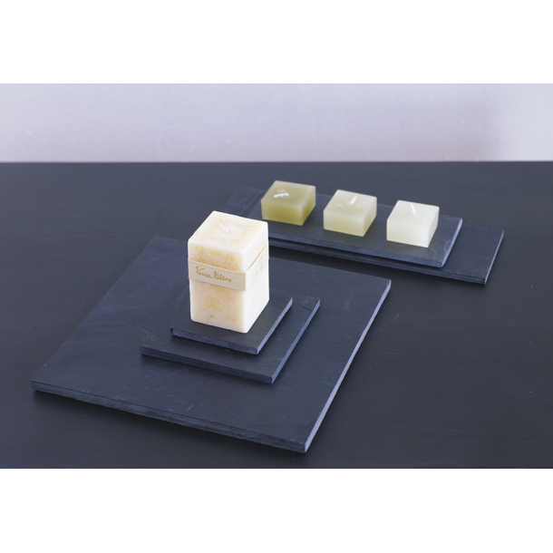 Slate Tray, kvadratisk, fdevaregodkendt skifferbakke