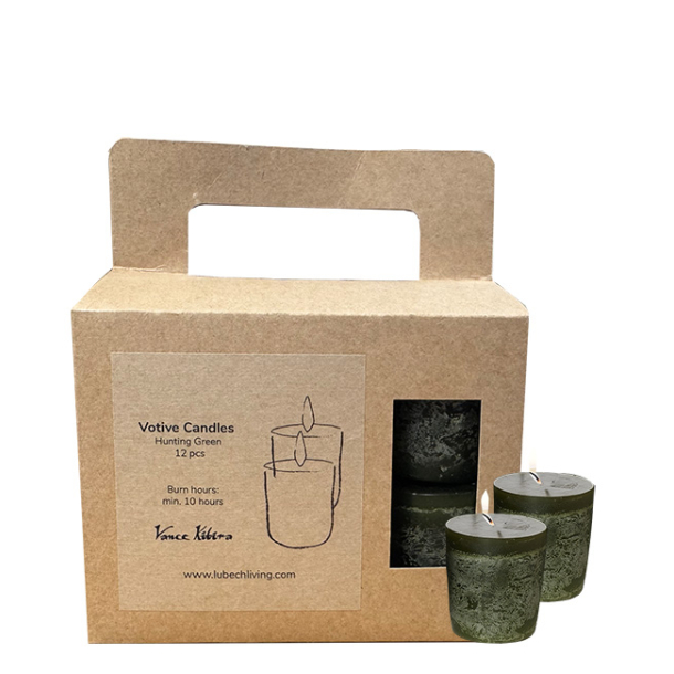 Timber Votives, st m/12 stk, Hunting Green