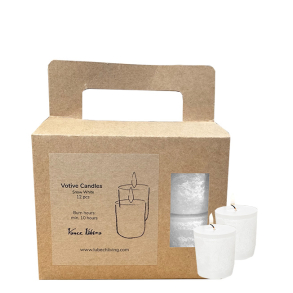 Timber® Votives, st m/12 stk, Snow White