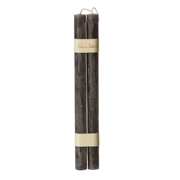 Timber taper candles, set of 2 (hanging), Charcoal