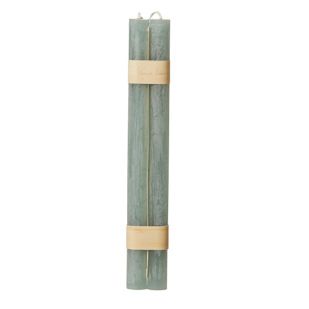 Timber taper candles, set of 2 (hanging), Misty Blue