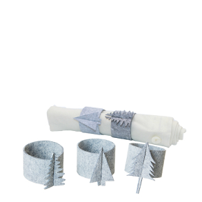 Napkin rings, st med 12, Hvid