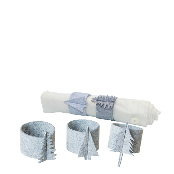 Napkin rings, st med 12, Hvid