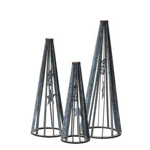 Silhouette Trees, set of 3, Grey